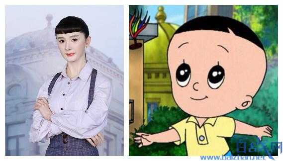 杨幂第三个蜡像入驻上海 傅函君锅盖头造型形似大头儿子