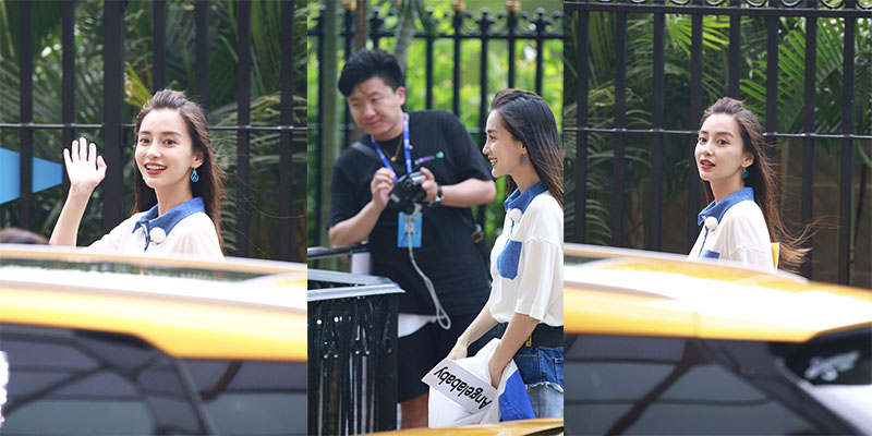 Baby录节目生图曝光，这不就是跑男节目里的仙女杨颖吗？