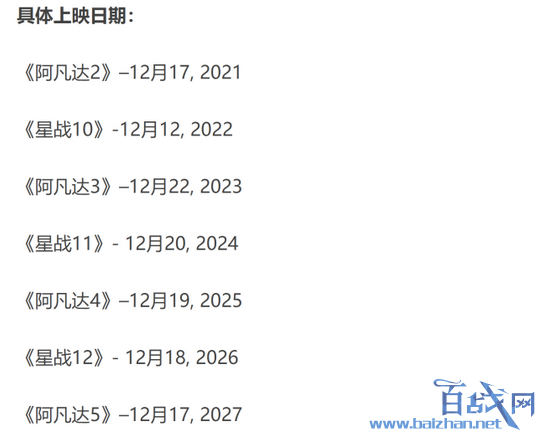 阿凡达2推迟上映